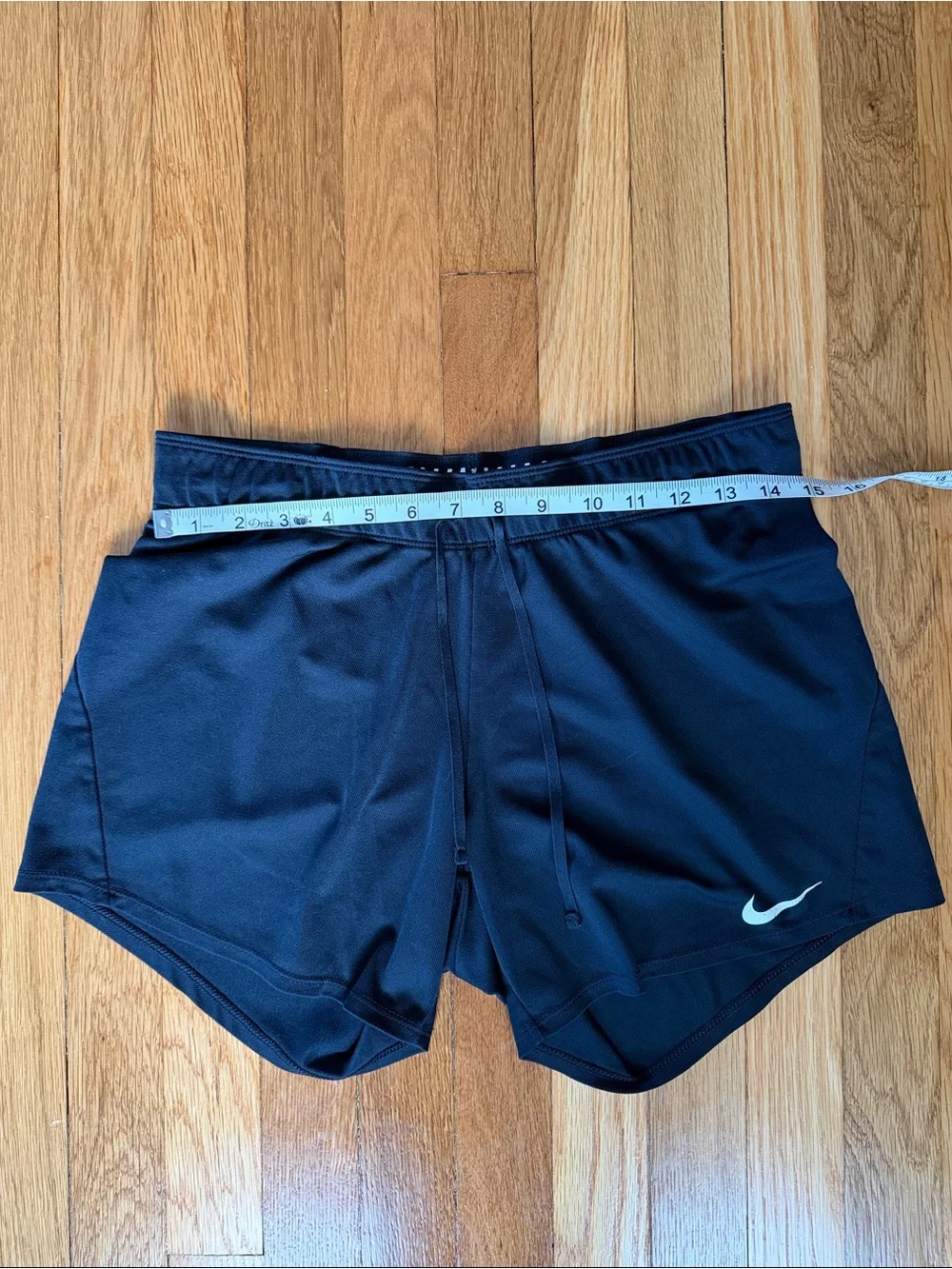 Nike Y2K Black Foldover Waist Low Rise Athletic Shorts